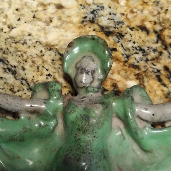 Early ANTIQUE Art Deco FIGURAL ASHTRAY BALLERINA, LADY DANCER ash tray - Picture 11 of 12